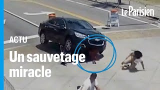États-Unis : coincé sous la voiture du chauffard, le motocycliste percuté est sauvé par des passants