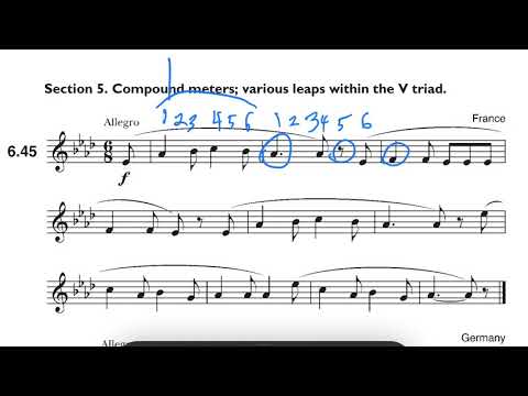 Sight Singing Compound Meters 6.45