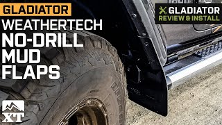 Weathertech Jeep Gladiator No-Drill Mud Flaps; Front and Rear