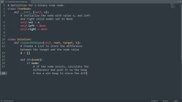 Leetcode 272. Closest Binary Search Tree Value II in Python | Python Leetcode | Python Code Tutorial
