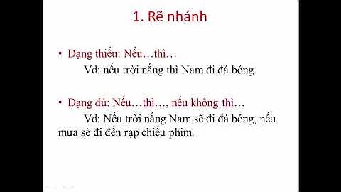 Cấu trúc rẽ nhánh Pascal