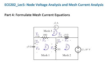 ECE202_Lec5_Part 4 Formulate Mesh Current Equations