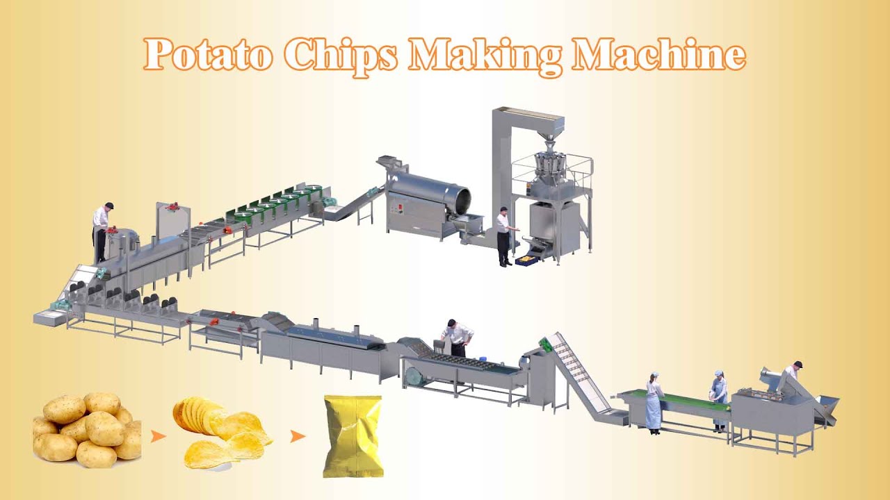 400kg/h potato chips manufacturing plant