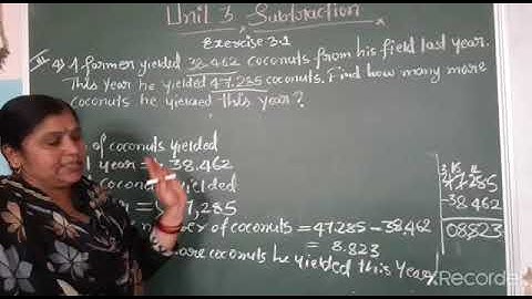 Unit  3 - Subtraction-  Exercise  3. 1 - Video 06
