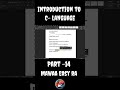 C Language – High level or Middle level? Part 14 explained in Telugu! 💻🔥 #MawaaEasyRa #Shorts