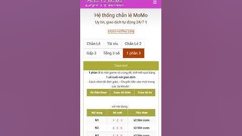 SHARE CODE CHẲN LẺ MOMO AUTO TRẢ THƯỞNG . LIÊN HỆ ZALO : 0396764295