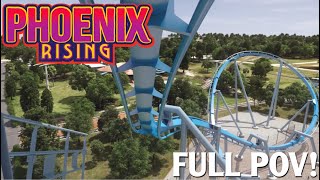 NEW!! Phoenix Rising Official Animated POV New for 2024 Busch Gardens Tampa Roller Coaster