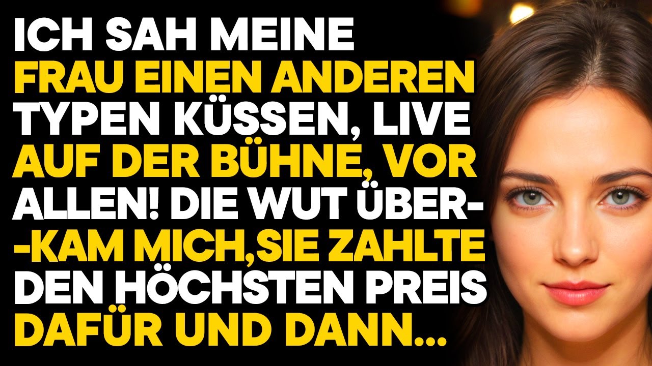 Ich erwischte meine Frau beim Kuss mit ihrem Chef – live auf ihrer Preisverleihung