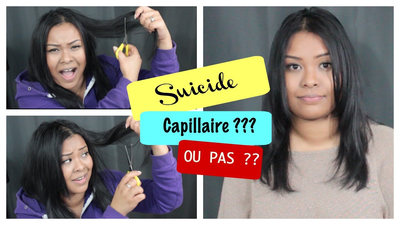SE COUPER LES CHEVEUX SOI MÊME ( Pointes & Dégradé ) - YouTube