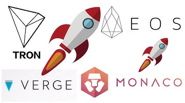 TRON, EOS, VERGE and Monaco - To The Moon! - Chart Review & Price Predictions