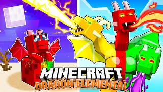 SOBREVIVÍ 100 DÍAS como un DRAGÓN ELEMENTAL en MINECRAFT HARDCORE!