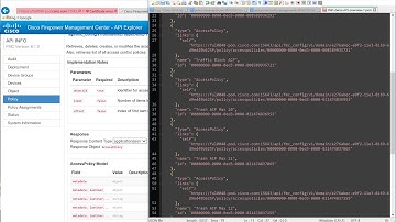 Cisco Firepower Management Center - Overview of dashboard and REST API Explorer