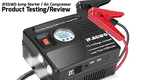 JFEGWO Jump Starter / Air Compressor Product Review - Can't believe I've never owned one before!