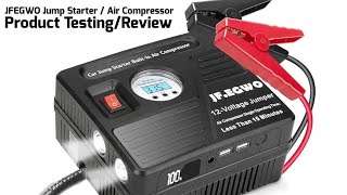 JFEGWO Jump Starter / Air Compressor Product Review - Can't believe I've never owned one before!