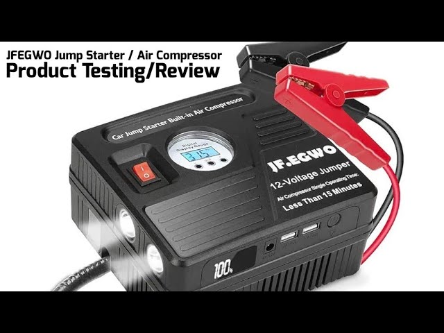 JFEGWO Jump Starter / Air Compressor Product Review - Can't