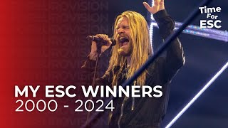 *MY EUROVISION WINNERS - (2000-2024)* | Eurovision Song Contest | TimeForEurovision