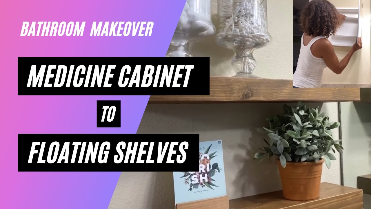 DIY Niche Shelf: Old Bathroom Medicine Cabinet Makeover - A Piece