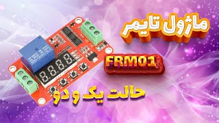 ماژول تایمر تکرارشونده 12 ولت چند منظوره FRM01 همراه با رله و نمایشگر