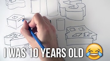 Learn to Draw 3D Shapes Immediately | Sketching Technique I Invented When I was 10