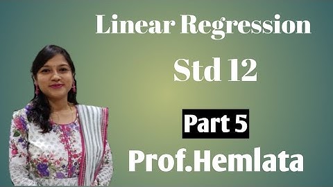 Linear Regression  Ex3.2 Q3 Q5 Q9 12th Commerce Properties of Regression Coefficient  Maharashtra