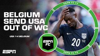 'This was a huge disappointment for the USMNT' 🇺🇸😔 Belgium crush USA 4-1 | ESPN FC