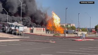 Investigation underway after propane tanks explode at Arizona airport in intense heat
