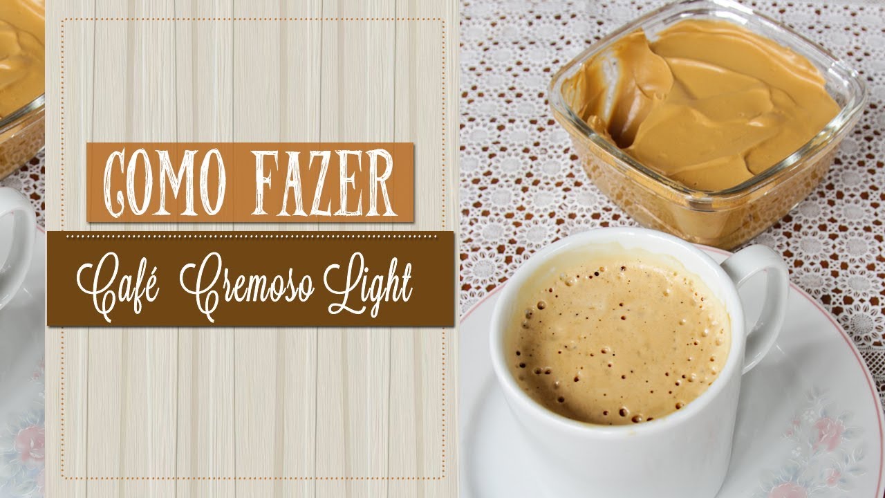 CAFÉ CREMOSO LIGHT ( café cremoso na batedeira)