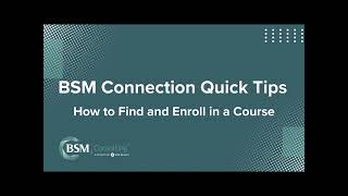 BSM Connection for Ophthalmology: Find and Enroll in a Course