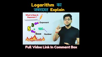 Logarithm | Logarithm Classes 9th, 10th, 11th, 12th, IIT JEE | Full Concept Video | Maths Future