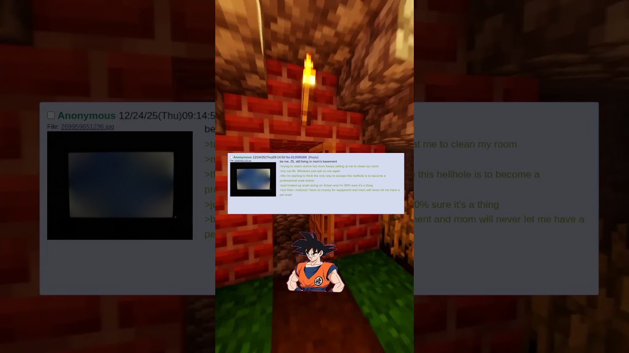 Goku Reacts to 4chan Anon Becoming a Professional Snail Trainer (Greentext) 🐌💀