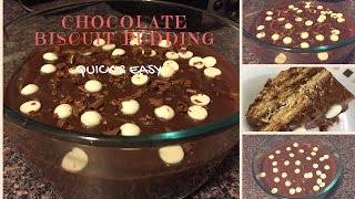 This is an easy chocolate biscuit pudding or marie pudding. check out
my channel :https://www./c/sueransl i am using biscuits and on...