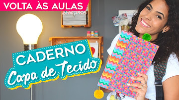 Como encapar caderno com tecido | DIY Volta às Aulas | Do Sofá