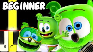 5 famous gummy bear songs slow and easy piano tutorial beginner