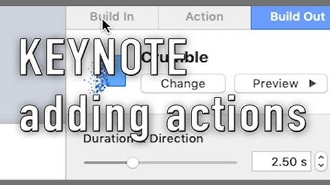 Keynote: Adding Actions to Your Interactive