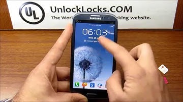 How To Unlock Samsung Galaxy S3 4G GT-I9305 (Also know as Galaxy S3 LTE) by unlock code.