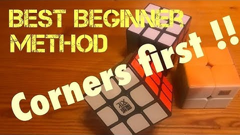 New absolute beginner corners first method, get to solve Rubik