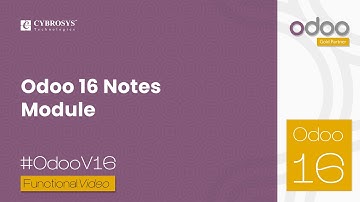 Odoo 16 Notes Module | Odoo Professional Notes Software | Cybrosys