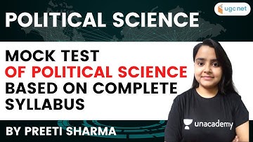 NTA UGC NET 2021 | Mock Test of Political Science Based on Complete Syllabus by Preeti Sharma