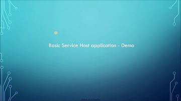 WCF - Host and Custom Behavior  - Tamil