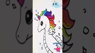 🔴Como Dibujar un Unicornio Para Niños #niños #dibujar #unicórnio #unicorn #kidsdrawing #shorts