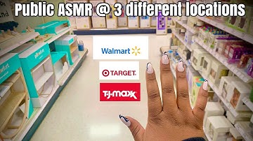 ASMR • In PUBLIC At 3 LOCATIONS! 🛍️ (Tapping & Scratching!)