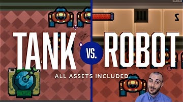 Unity Top-Down Shooter Tutorial for Beginners - Tank vs Robots with Free Code and Assets Part 4