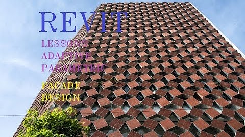 Revit adaptive parametric modelling