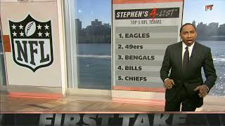 Stephen A.'s Top 5 NFL teams after Week 15: Who took the No. 1 spot? 👀 | First Take