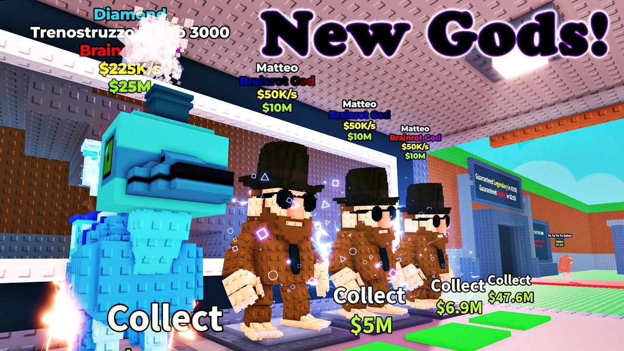 Got the new Brainrot Gods! Roblox Steal a Brainrot - YouTube