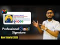 Gmail Signature কিভাবে বানাবেন | Free Email Signature Templates with Image & Social Icons