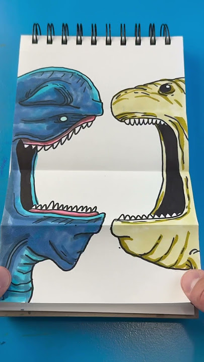 How to draw Bloop vs El Gran Maja!! #artlandhowtodraw #shorts #howtodraw