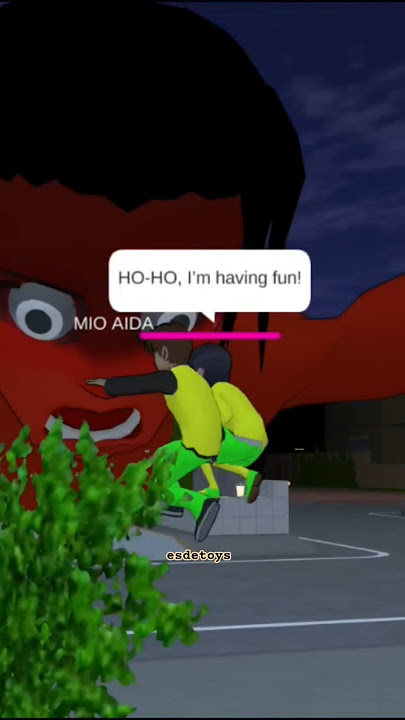 MioPink & YutaPink di kejar kejar Monster Rolling Red Hulk #shorts #sakuraschoolsimulator #viral 07
