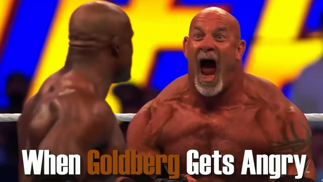 When Goldberg Gets Angry & Destroys Everyone - YouTube