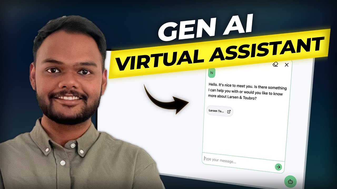Virtual Assistant Chatbot with RAG Backend - YouTube